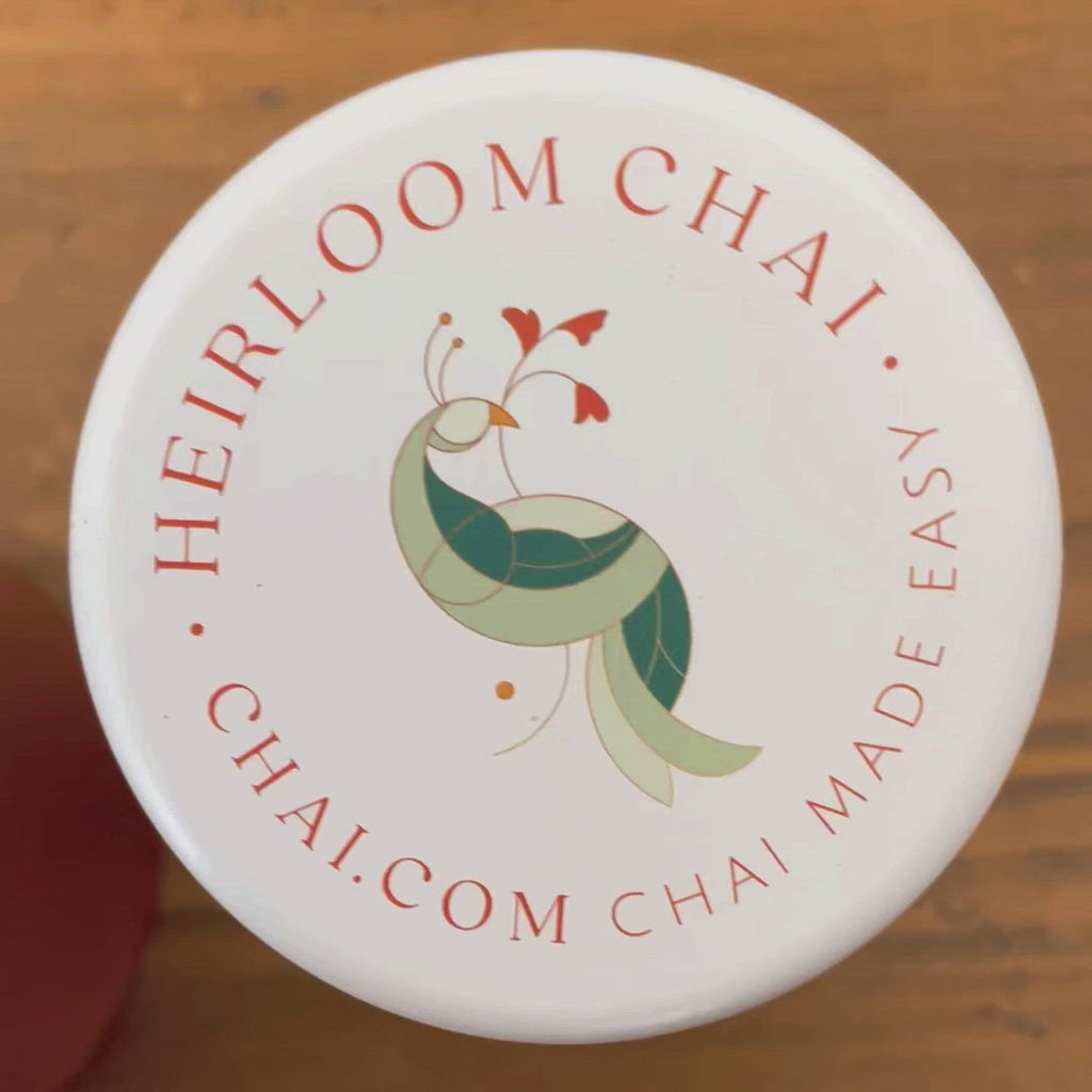 View how to make chai with Heirloom blended tea and spice mix | Chai.com